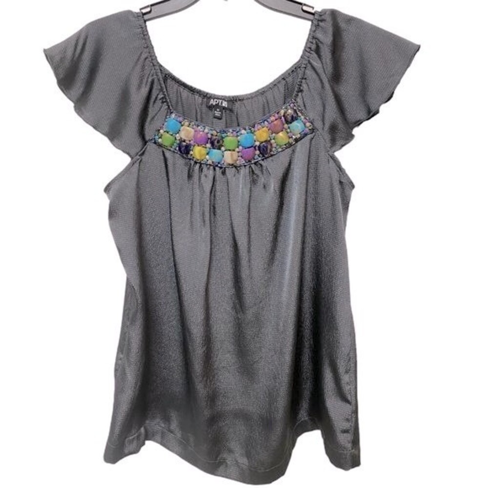 Apt 9 Shimmer Embellished Blouse